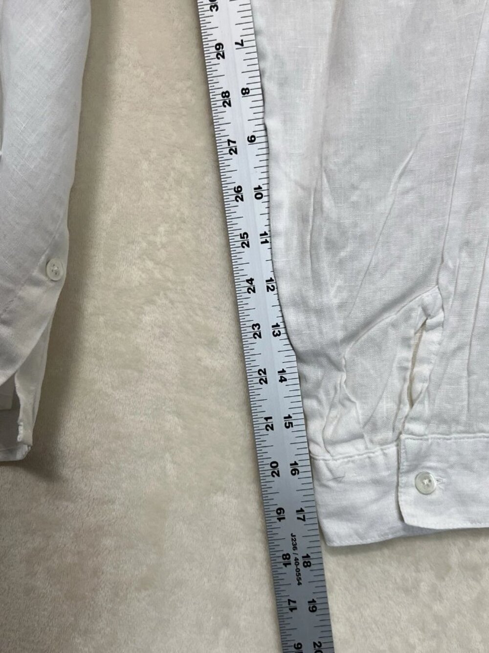 J Jill Love Linen Top Women’s M White Long Sleeve Button Up Beach Resort Cruise - Picture 5 of 9